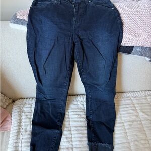 7 For All Mankind Dark Indigo Skinny Jeans